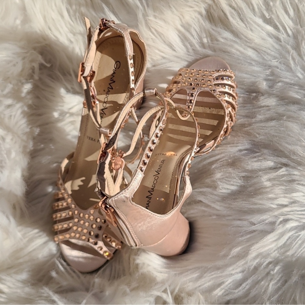 Pink Studded Women's Heels